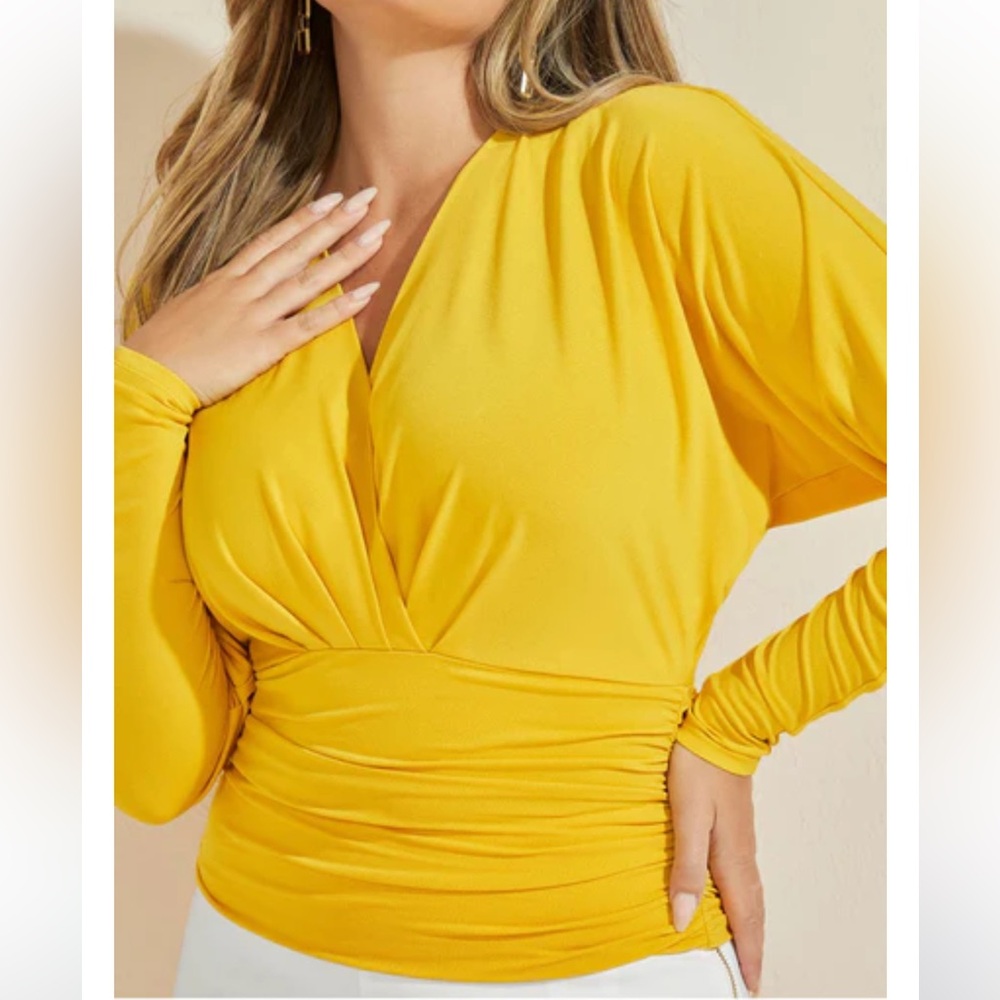 Marciano Elegant Yellow Women's Top - Size M